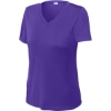 Custom Sport-Tek Womens PosiCharge Competitor V-Neck Tee. Purple