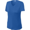Custom Sport-Tek Womens PosiCharge Competitor V-Neck Tee. True Royal Blue
