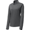Custom Sport-Tek Womens PosiCharge Competitor 1/4-Zip Pullover. Iron Grey