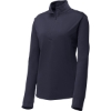 Custom Sport-Tek Womens PosiCharge Competitor 1/4-Zip Pullover. True Navy Blue