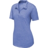 Custom Sport-Tek Womens PosiCharge Tri-Blend Wicking Polo. True Royal Hth