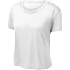 Custom Sport-Tek Womens PosiCharge Draft Crop Tee. White