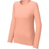Custom Sport-Tek Womens Posi-UV Pro Long Sleeve Soft Coral Pink