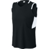 Custom Sport-Tek Womens Club Sleeveless V-Neck Black/White
