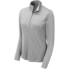 Custom Sport-Tek Womens Endeavor 1/2-Zip Pullover. Lt Grey Hthr