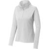 Custom Sport-Tek Womens Sport-Wick Flex Fleece 1/4-Zip. White