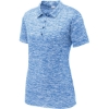 Custom Sport-Tek Womens PosiCharge Electric Heather Polo. True Royal Blue Electric