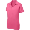 Custom Sport-Tek Womens PosiCharge RacerMesh Polo. Bright Pink