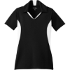 Custom Sport-Tek Womens Side Blocked Micropique Sport-Wick Polo. Black/White