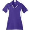 Custom Sport-Tek Womens Side Blocked Micropique Sport-Wick Polo. Purple/White