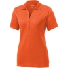 Custom Sport-Tek Womens Heather Contender Polo. Deep Orange Heather