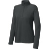 Custom Sport-Tek Womens Micropique Sport-Wick 1/4-Zip IronGrey