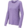 Custom Sport-Tek Womens Exchange 1.5 Long Sleeve Crew Hyacinth Purple Heather