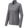 Custom Sport-Tek Womens Exchange 1.5 Long Sleeve 1/2-Zip Grey Hthr
