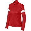 Custom Sport-Tek Womens Travel Full-Zip Jacket Deep Red/White