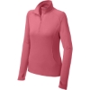 Custom Sport-Tek Womens Sport-Wick Stretch 1/4-Zip Pullover. Dusty Rose Pink