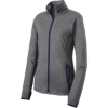 Custom Sport-Tek Womens Sport-Wick Stretch Contrast Full-Zip Jacket. CGH/True Navy