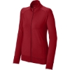 Custom Sport-Tek Womens Sport-Wick Stretch Full-Zip Cadet Jacket Deep Red