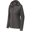 Custom Sport-Tek Womens Hooded Soft Shell Jacket Graphite Gray