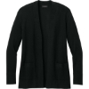 Custom Port Authority Womens Easy Care Open-Front Cardigan Sweater Deep Black