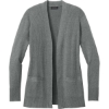 Custom Port Authority Womens Easy Care Open-Front Cardigan Sweater MdHtGrey