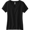 Custom Volunteer Knitwear Womens Daily V-Neck Tee Deep Black