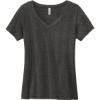 Custom Volunteer Knitwear Womens Daily V-Neck Tee Dark Heather Gray