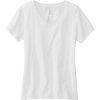 Custom Volunteer Knitwear Womens Daily V-Neck Tee White