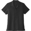 Custom Port Authority Womens Short Sleeve Performance Staff Shirt Black