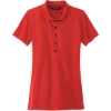 Custom Mercer+Mettle Womens Stretch Heavyweight Pique Polo Apple Red