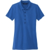 Custom Mercer+Mettle Womens Stretch Heavyweight Pique Polo Blue Note