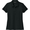 Custom Mercer+Mettle Womens Stretch Pique Polo Deep Black