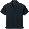Custom Mercer+Mettle Womens Stretch Jersey Polo Night Navy Blue