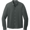 Custom Mercer+Mettle Stretch Jersey Long Sleeve Shirt AnchorGrey