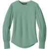 Custom Mercer+Mettle Womens Stretch Jersey Long Sleeve Blouson Top Sage Green