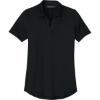 Custom Mercer+Mettle Womens Recharge Jersey Polo Deep Black