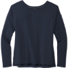Custom Mercer+Mettle Womens Stretch Drop Shoulder Pullover Night Navy Blue