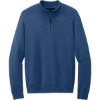 Custom Mercer+Mettle 1/4-Zip Sweater Insignia Blue