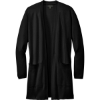 Custom Mercer+Mettle Womens Open-Front Cardigan Sweater Deep Black