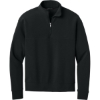 Custom Mercer+Mettle Linear Texture 1/4-Zip Deep Black