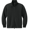 Custom Mercer+Mettle Womens Soft Spacer Full-Zip Deep Black