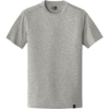 Custom New Era Heritage Blend Crew Tee. Light Graphite Twist Gray