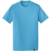 Custom New Era Heritage Blend Crew Tee. Sky Blue
