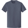 Custom New Era Heritage Blend Crew Tee. True Navy Heather Blue