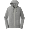 Custom New Era Sueded Cotton Blend Full-Zip Hoodie. Shadow Grey He