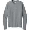 Custom New Era Series Performance Long Sleeve Crew Tee. Rainstorm Grey