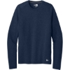 Custom New Era Series Performance Long Sleeve Crew Tee. True Navy Blue