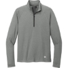 Custom New Era Power 1/2-Zip Shadow Gray Heather