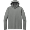 Custom New Era Power Long Sleeve Hoodie Shadow Gray Heather