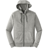Custom New Era French Terry Full-Zip Hoodie. Light Graphite Twist Gray